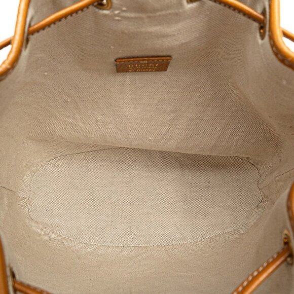 GUCCI Brown Leather Shoulder Bag - Picture 9 of 13